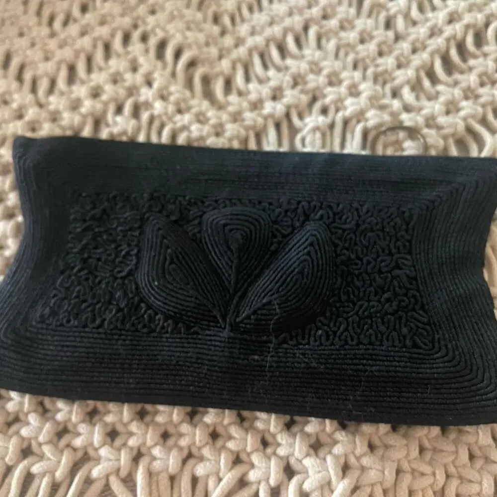 Vintage Cordecraft art deco cocktail bag clutch black
